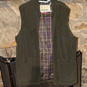 Barbour Men's Olive Green Fleece Vest